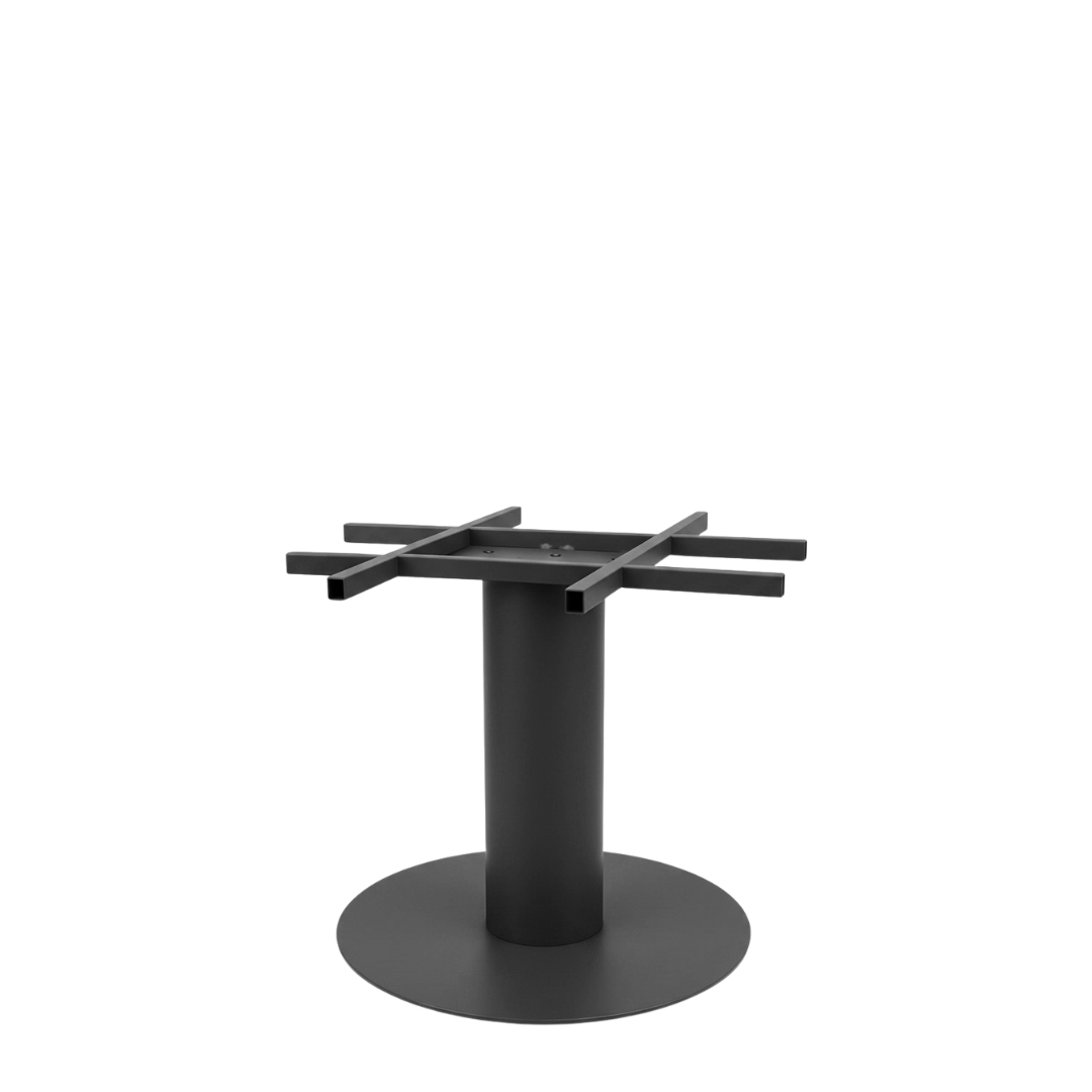 Eetkamertafel I_Tafelpoot Extra Stable - Zwart - Metaal - LABEL51