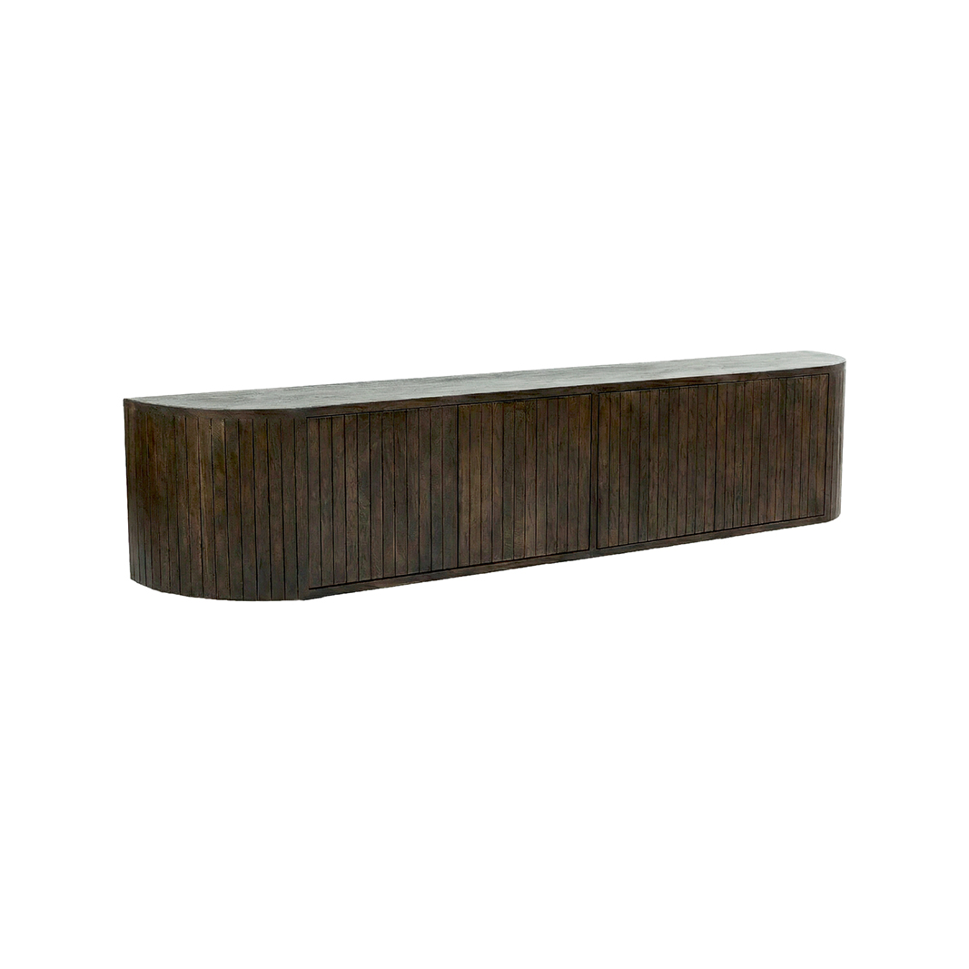 Tv-Meubels I_Miya - Espresso - Bruin - Mangohout - LABEL51