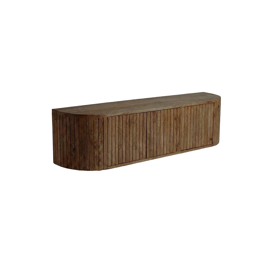 Tv-Meubels I_Miya - Nature Smooth - Bruin - Mangohout - LABEL51