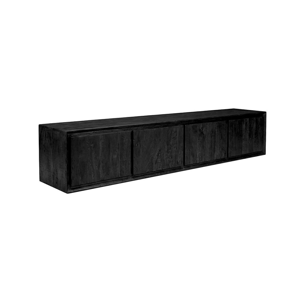 Tv-Meubels I_Nori - Zwart - Mangohout - LABEL51
