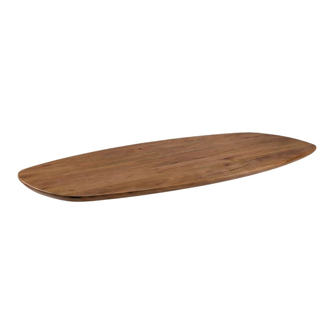 Eetkamertafel I_Tafelblad Deens Ovaal - Nature Smooth - Bruin - Mangohout - LABEL51