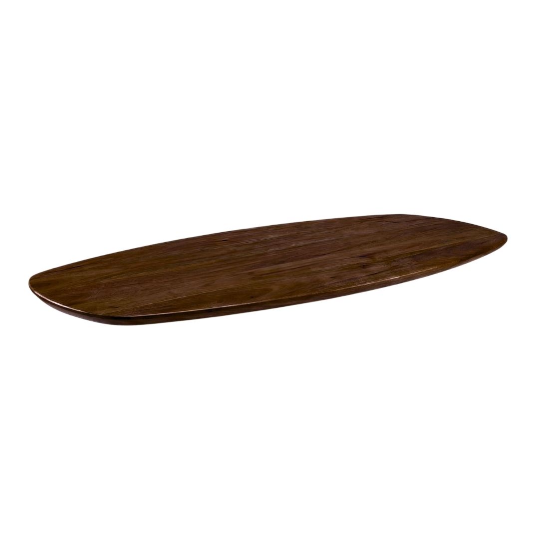 Eetkamertafel I_Tafelblad Deens Ovaal - Espresso - Bruin - Mangohout - LABEL51