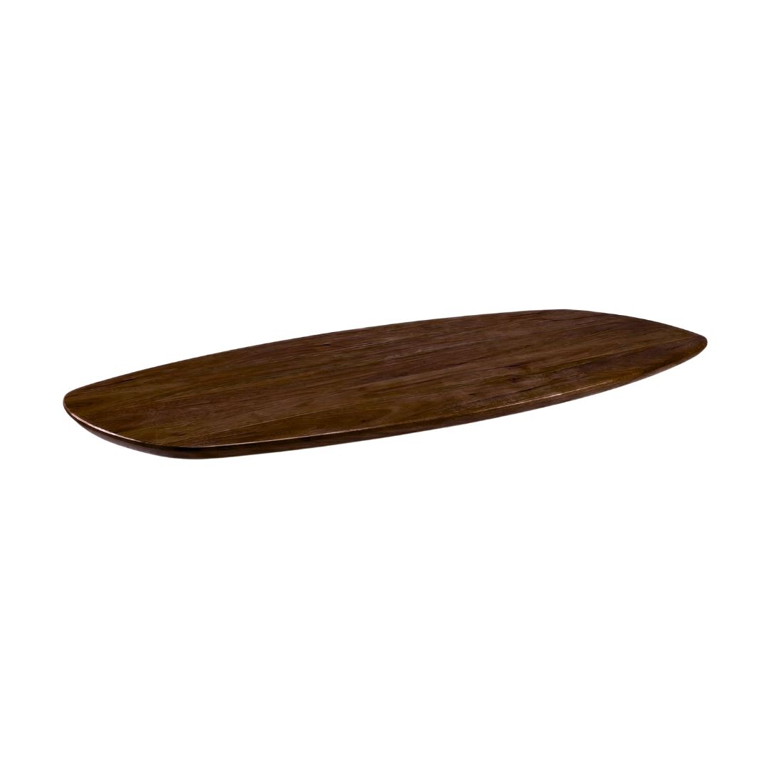Eetkamertafel I_Tafelblad Deens Ovaal - Espresso - Bruin - Mangohout - LABEL51