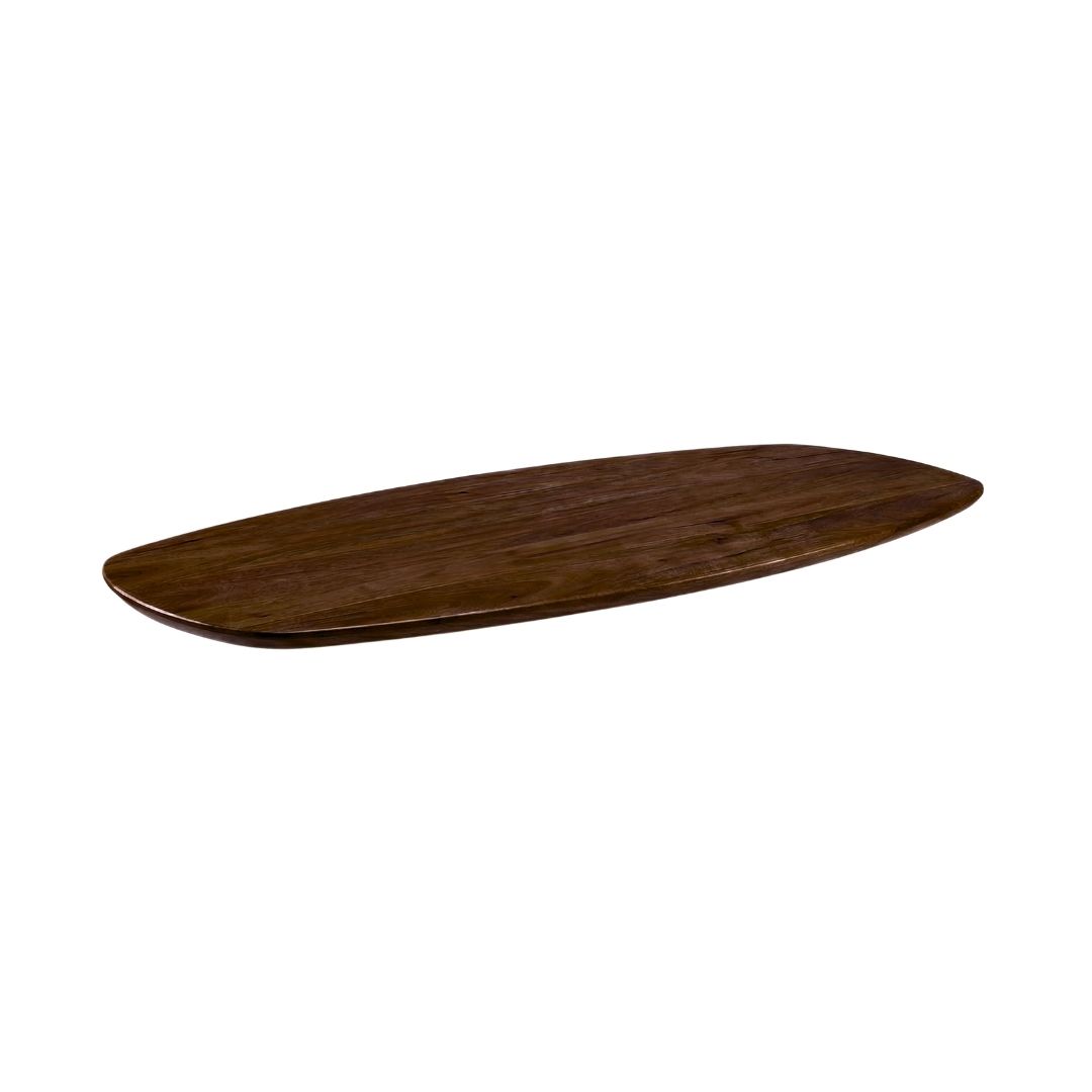 Eetkamertafel I_Tafelblad Deens Ovaal - Espresso - Bruin - Mangohout - LABEL51