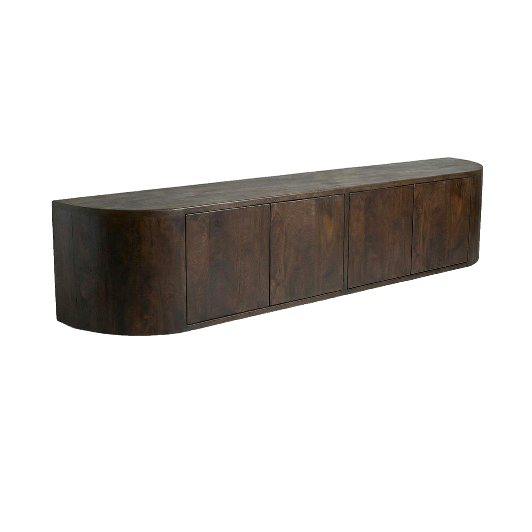 Tv-Meubels I_Saya - Espresso - BRUIN - Mangohout - LABEL51