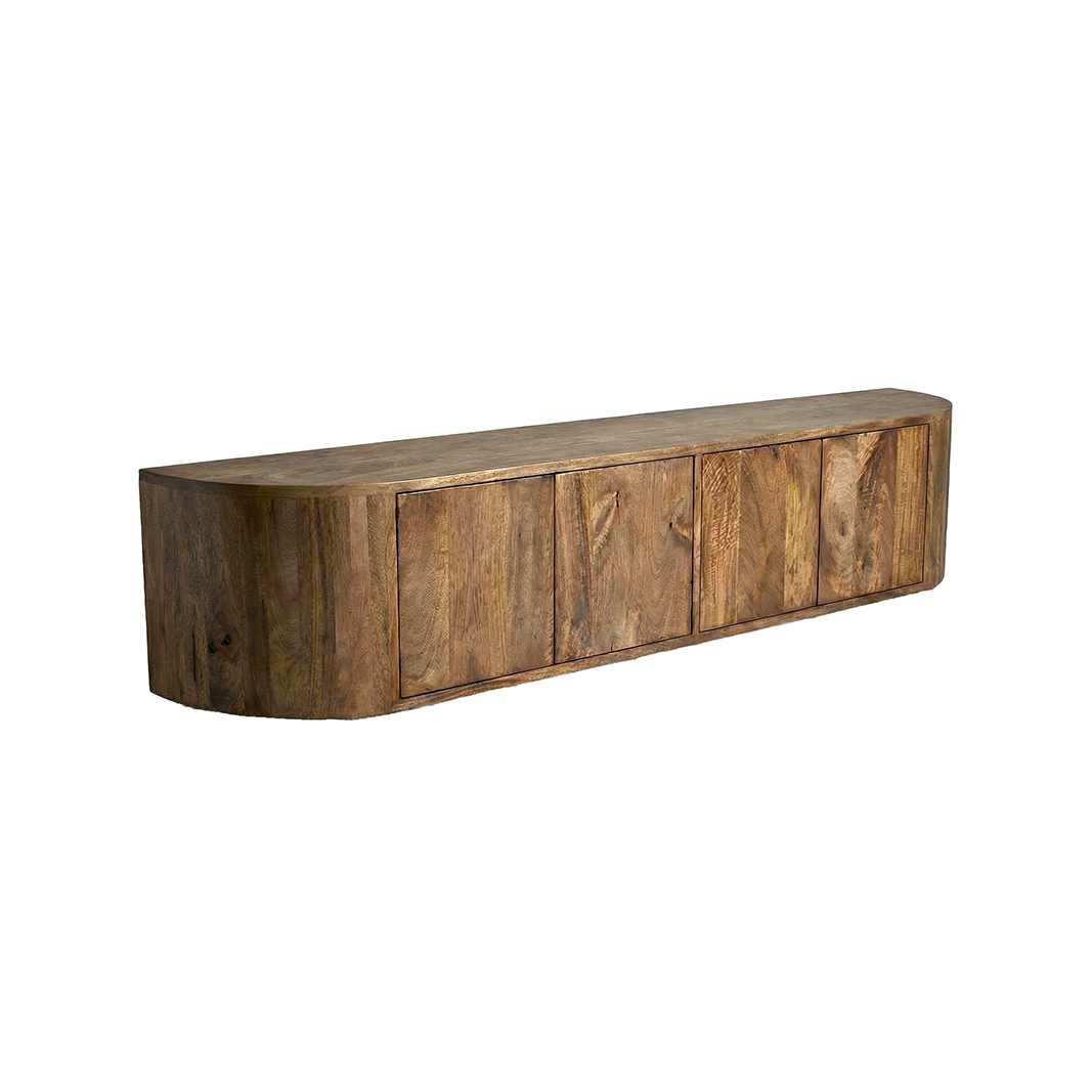 Tv-Meubels I_Saya - Nature Smooth - Bruin - Mangohout - LABEL51