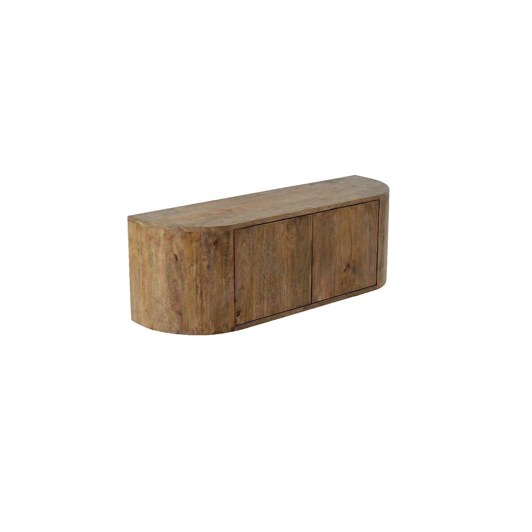 Tv-Meubels I_Saya - Nature Smooth - Bruin - Mangohout - LABEL51