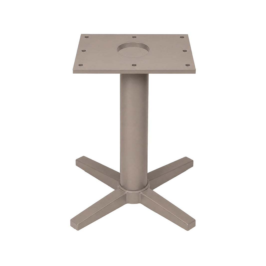 Eetkamertafel I_Kolom - Taupe - Bruin - Metaal - LABEL51