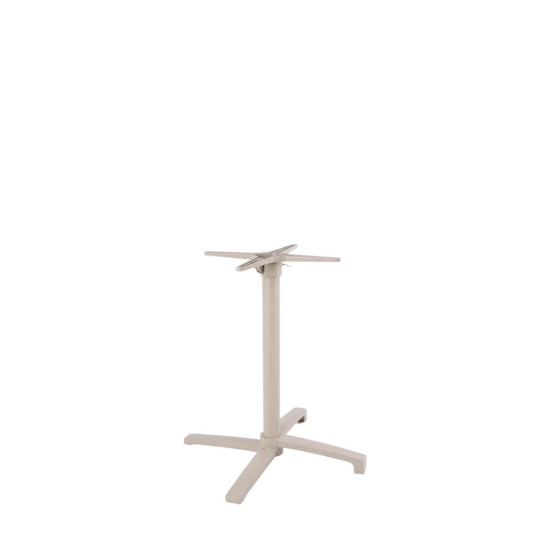 Eetkamertafel I_Tafelpoot Vouwbaar - Taupe - Bruin - Metaal - LABEL51