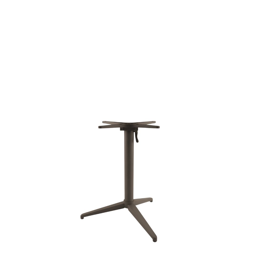 Eetkamertafel I_Tafelpoot Vouwbaar - Brons - Bruin - Metaal - LABEL51