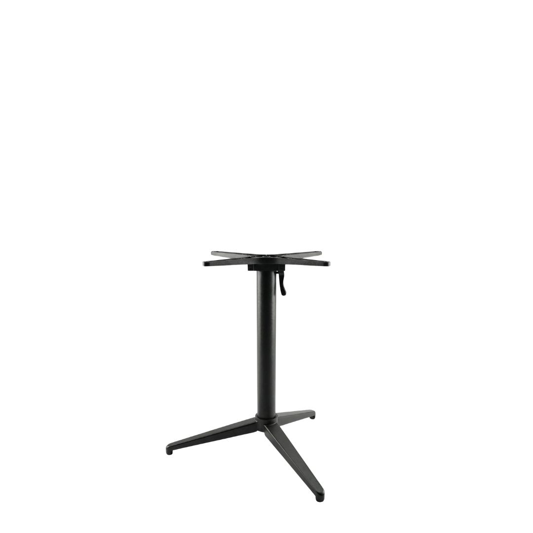 Eetkamertafel I_Tafelpoot Vouwbaar - Zwart - Metaal - LABEL51