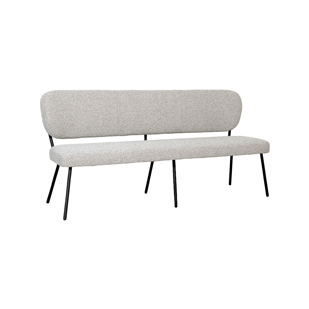Eetkamerbanken I_Singapore - Naturel Beige - Boucle - LABEL51