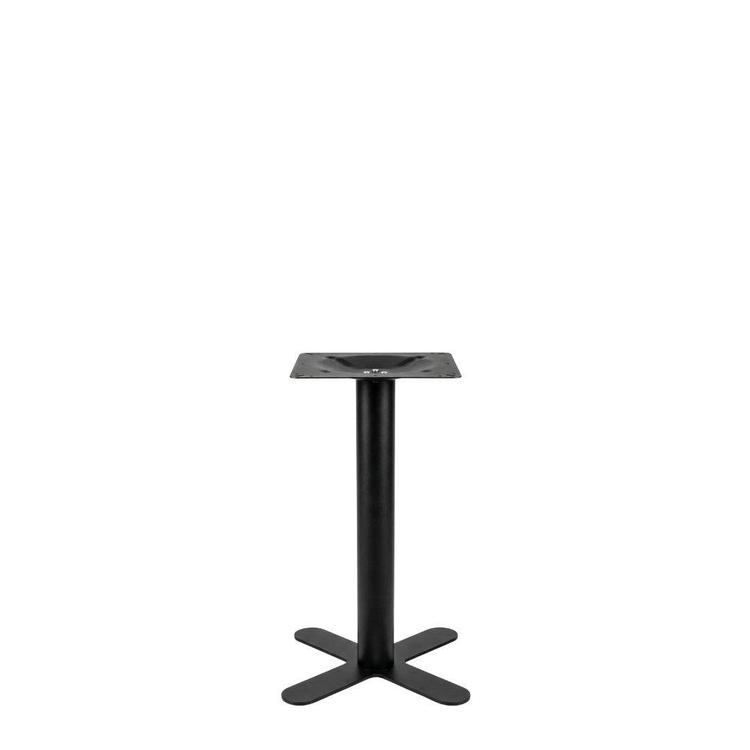 Eetkamertafel I_X-Poot - Zwart - Metaal - LABEL51