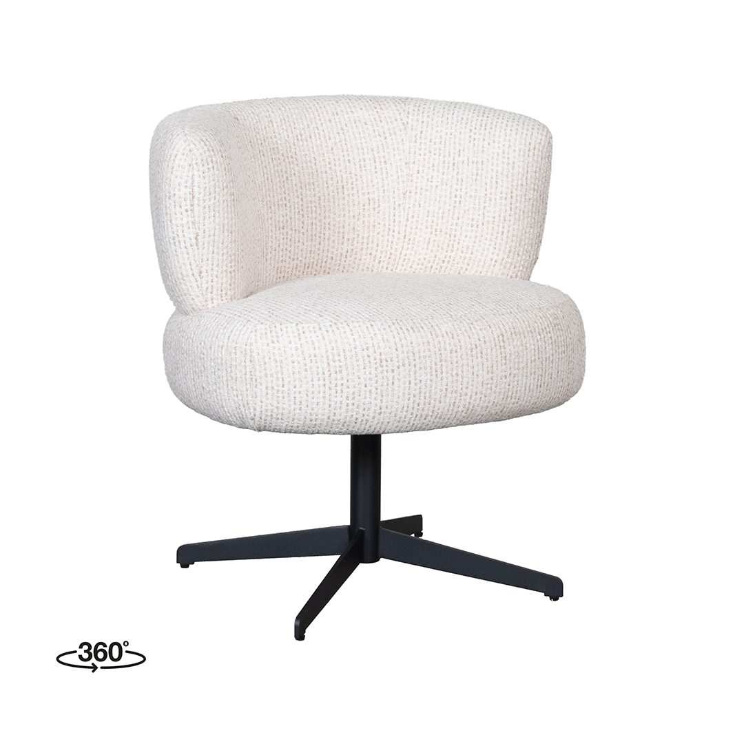 Eetkamerstoel I_Grasse - Zonder armleuning - Naturel Beige - Silencio - LABEL51