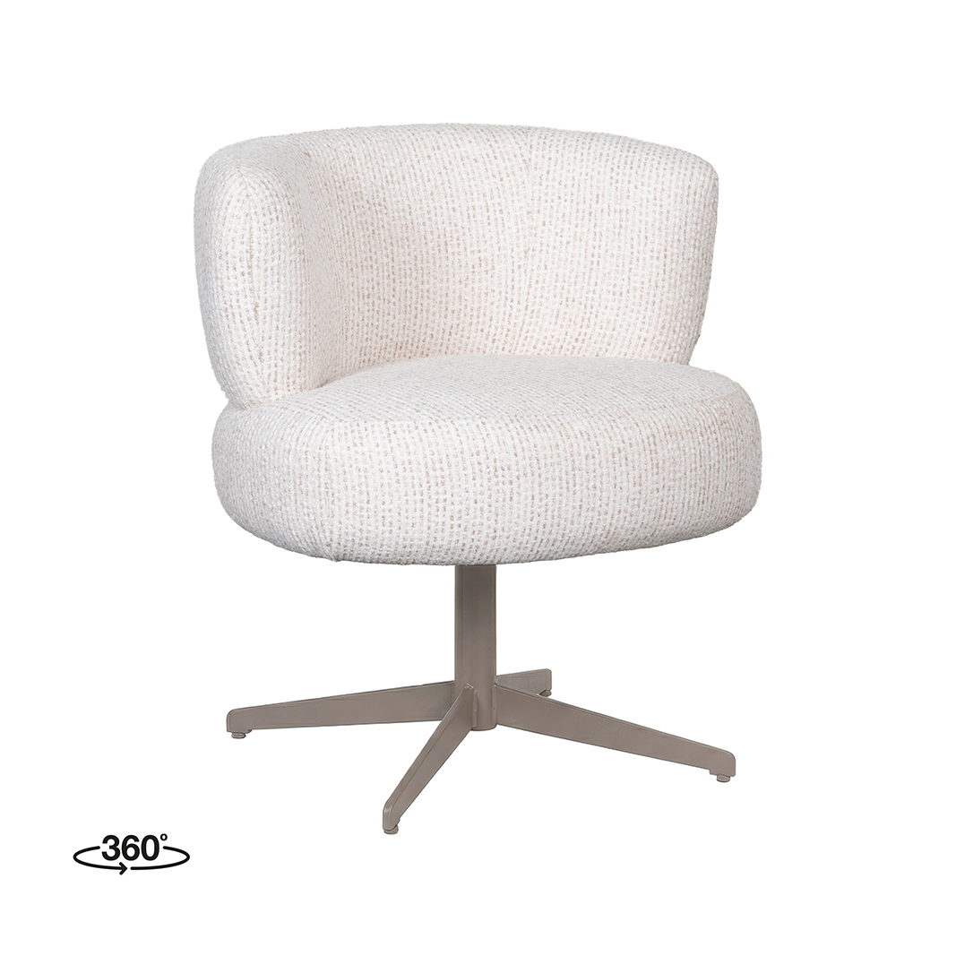 Eetkamerstoel I_Grasse - Zonder armleuning - Naturel Beige - Silencio - LABEL51