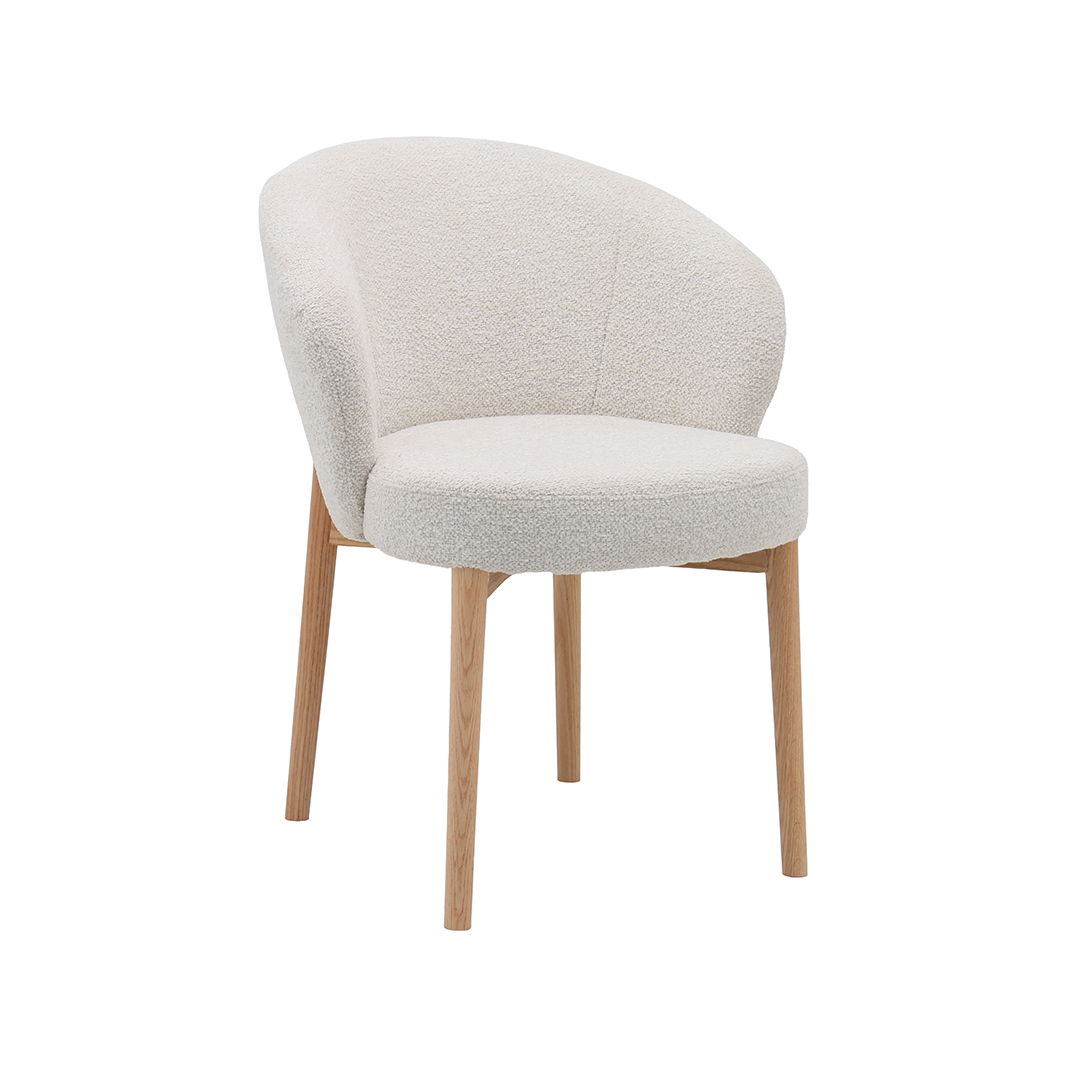 Eetkamerstoel I_Sakiko - Zonder armleuning - Naturel Beige - Geweven - LABEL51