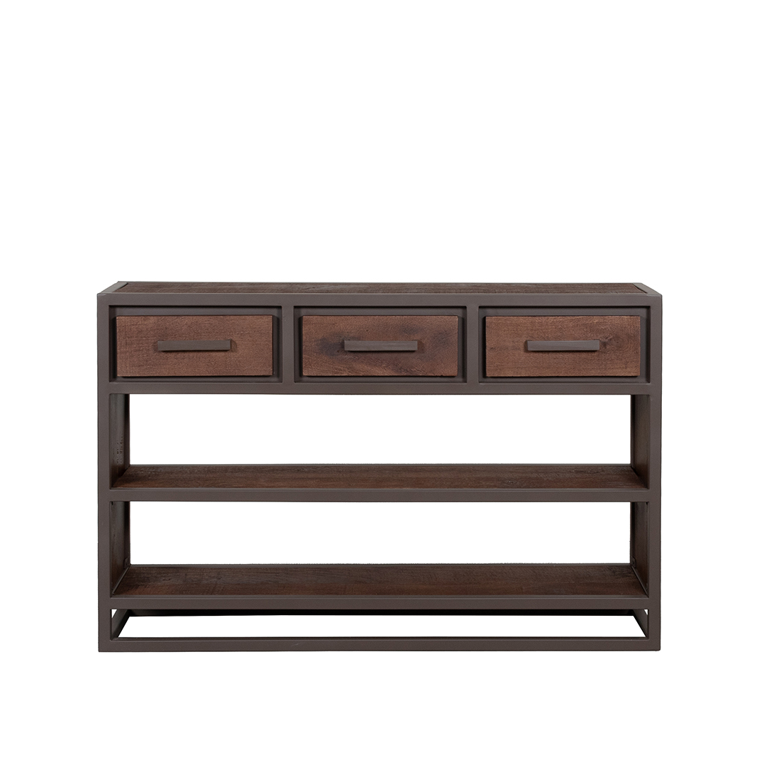 Sidetable I_Peru - Brown Espresso - Bruin - Mangohout - LABEL51