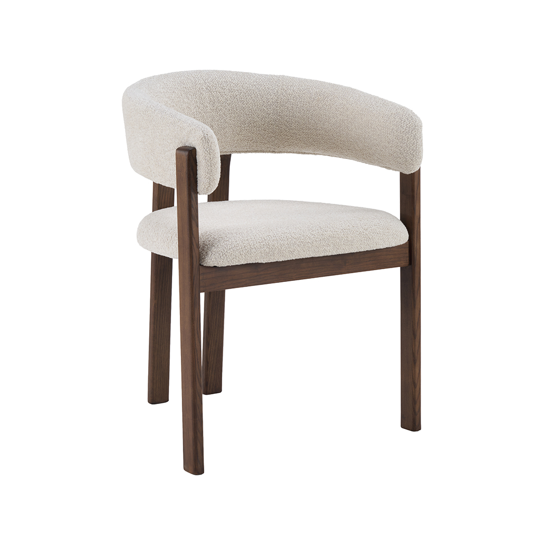 Eetkamerstoel I_Osaka - Zonder armleuning - Naturel Beige - Geweven - LABEL51