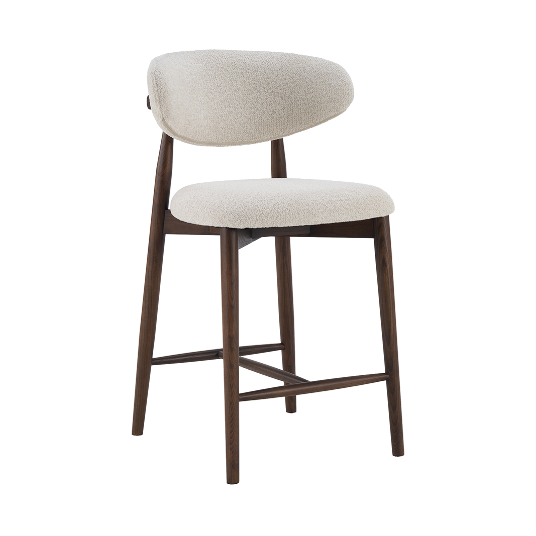 Barkruk I_Kyoto - Zonder armleuning - Laag - Naturel Beige - Superb - LABEL51