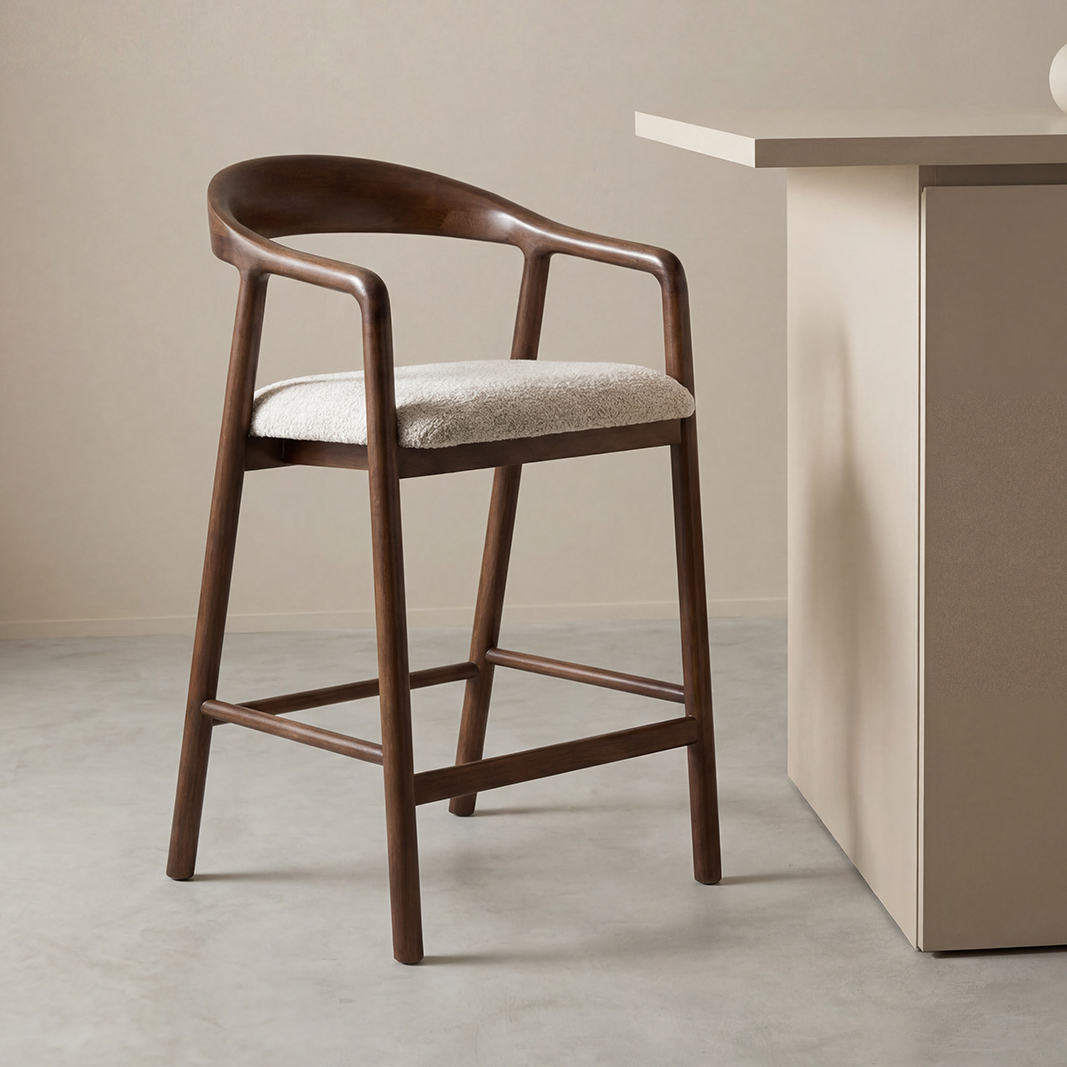 Barkruk I_Lone - Zonder armleuning - Naturel Beige - Superb - LABEL51