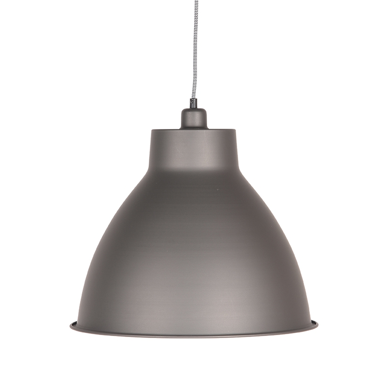 Hanglamp I_Dome - Burned Steel - GRIJS - - Industrieel - LABEL51
