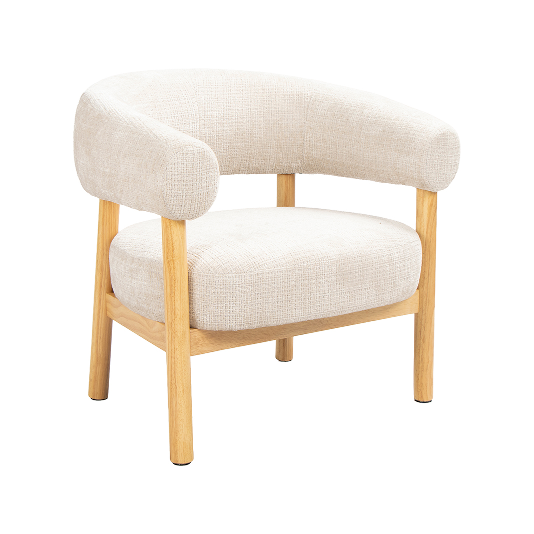 Fauteuil I_Alegra - Zonder armleuning - Naturel Beige - Cremona - LABEL51