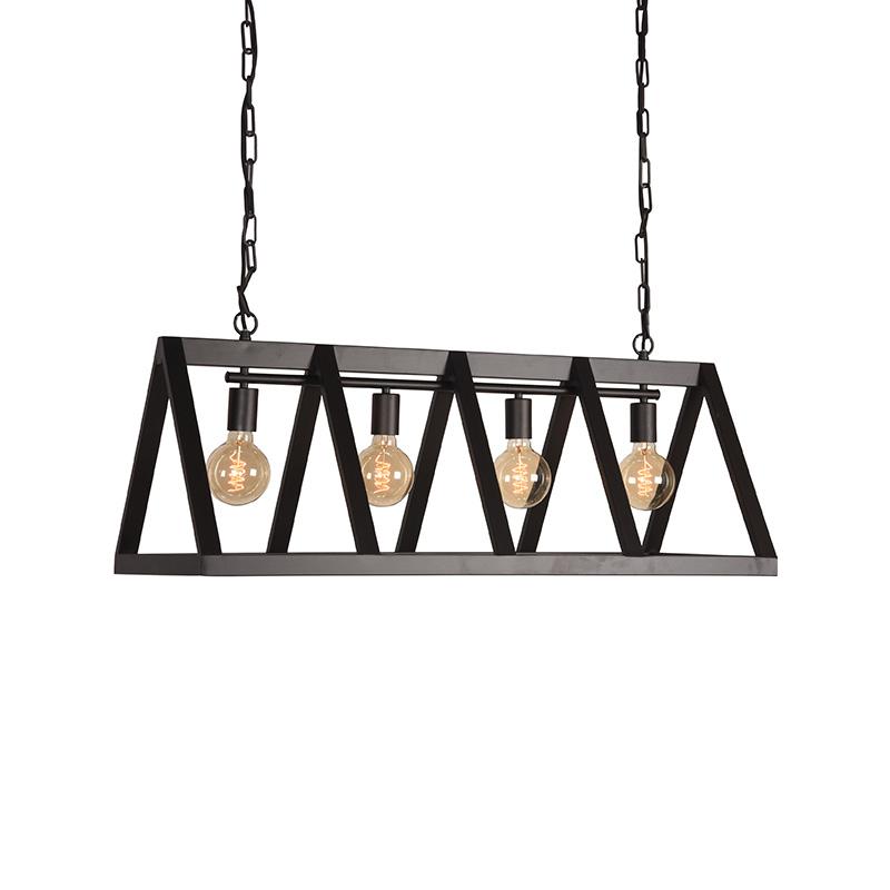 Hanglamp I_Roof - Zwart - Metaal - Modern - LABEL51