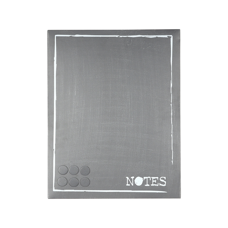 Wanddecoratie I_Memobord - Antiek grijs - Metaal - Industrieel - LABEL51