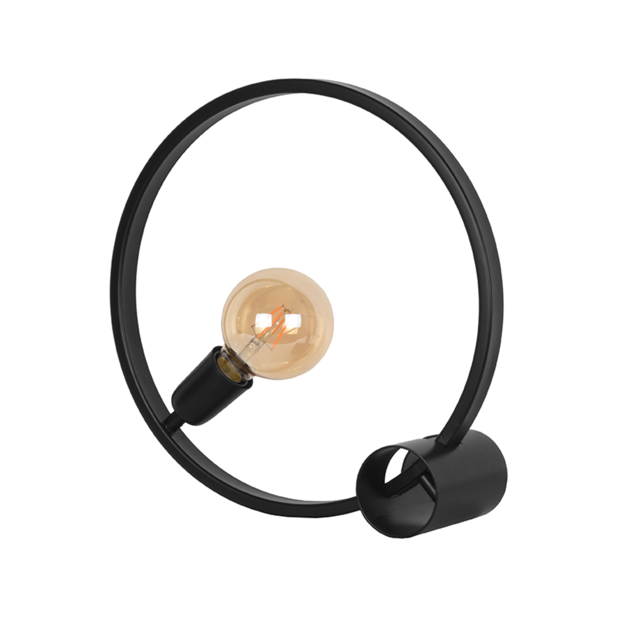 Tafellamp I_Ring - Zwart - Metaal - Modern - LABEL51