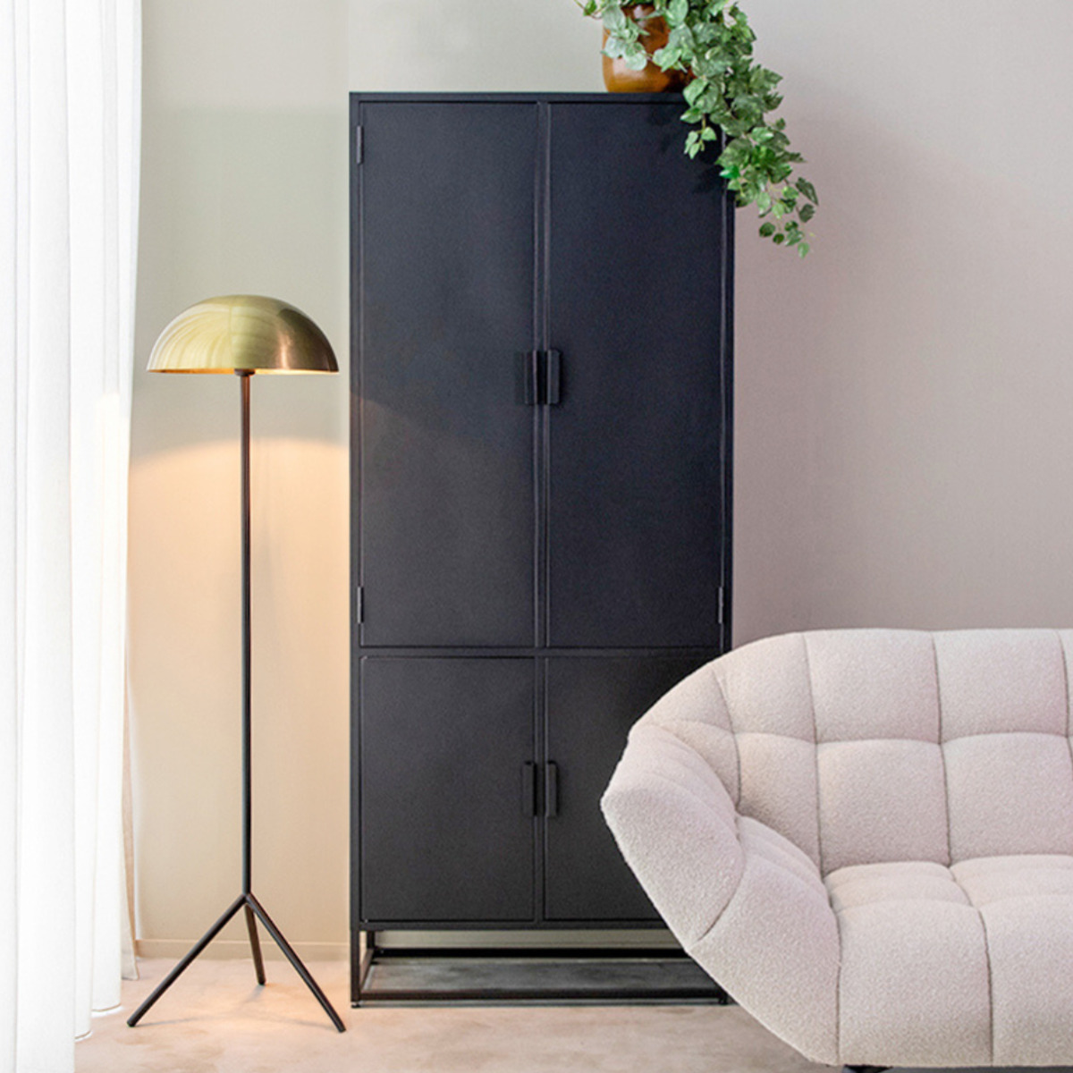 Bergkast I_Luff - Zwart - Metaal - Modern - LABEL51