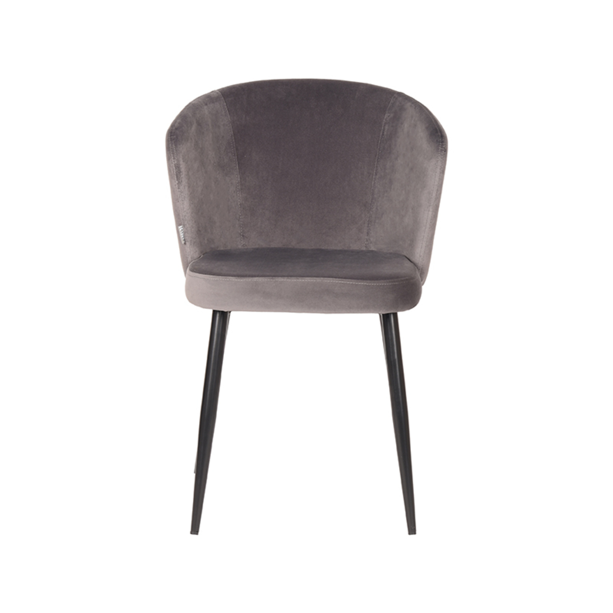 Eetkamerstoel I_Wave - Zonder armleuning - Grijs - - Industrieel - LABEL51