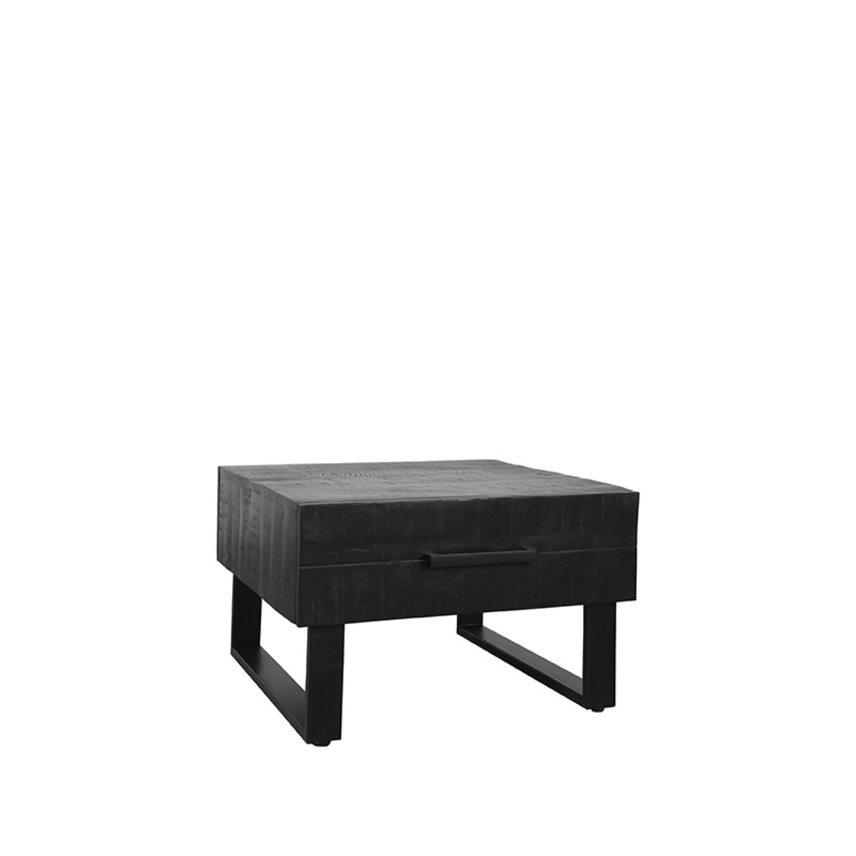 Salontafel I_Santos - Vierkant - Zwart - Mangohout - Modern - LABEL51