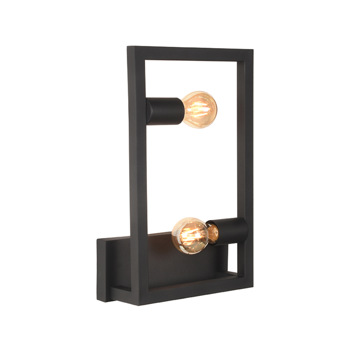 Wandlamp I_Quadrato - Zwart - - Modern - LABEL51