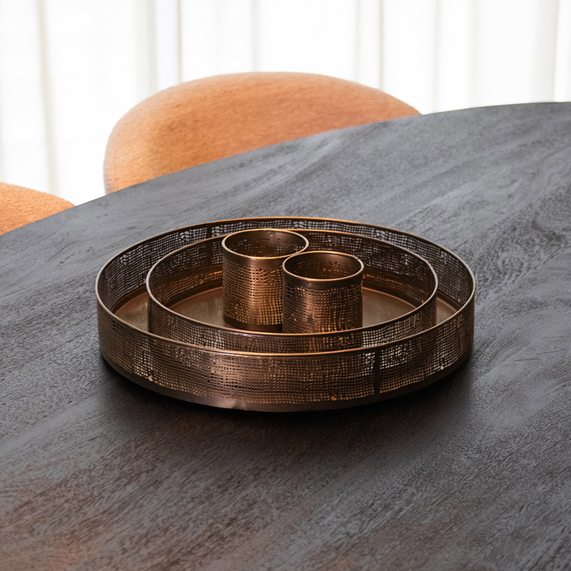 Decoratie I_Dienbladen - Antiek goud - GEEL - - Design - LABEL51