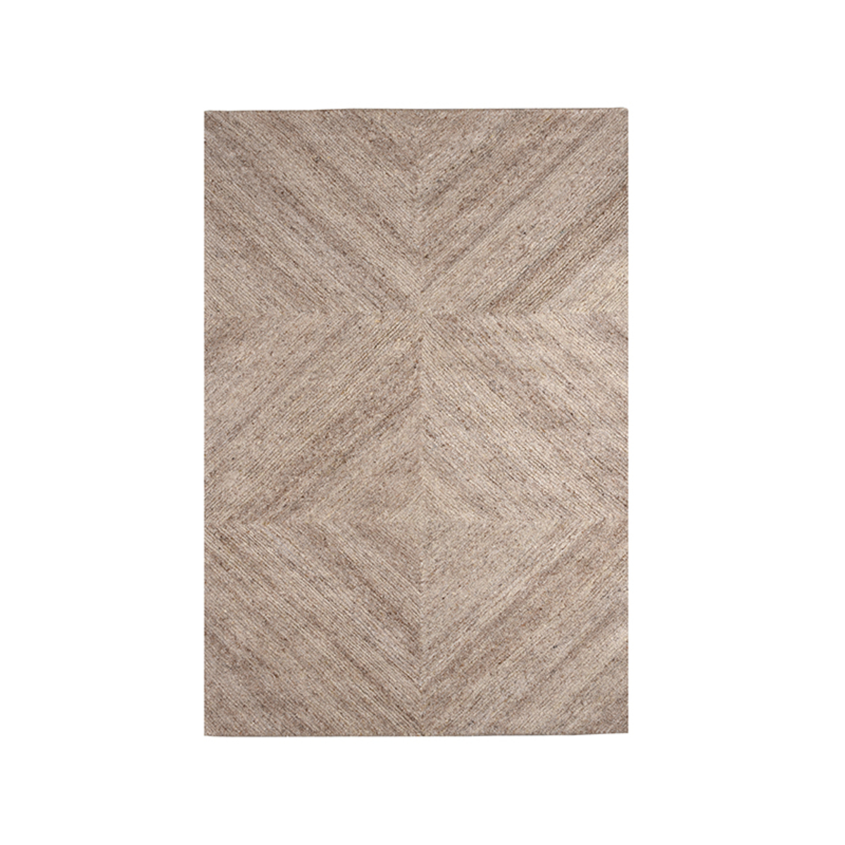 Vloerkleed I_Blendy - Taupe - Bruin - Wol - Landelijk - LABEL51