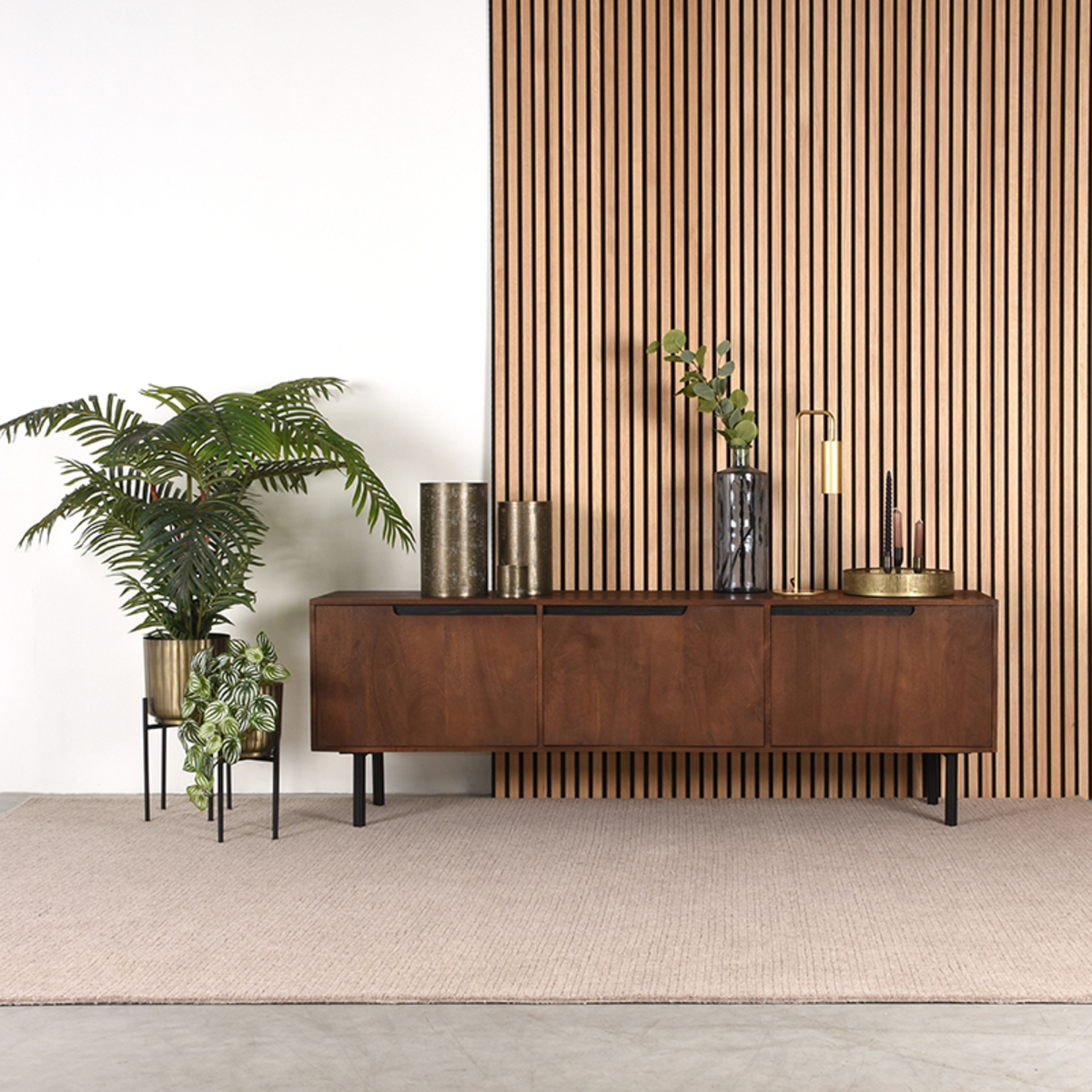 Tv-meubel I_Rio - Espresso - BRUIN - Mangohout - Modern - LABEL51