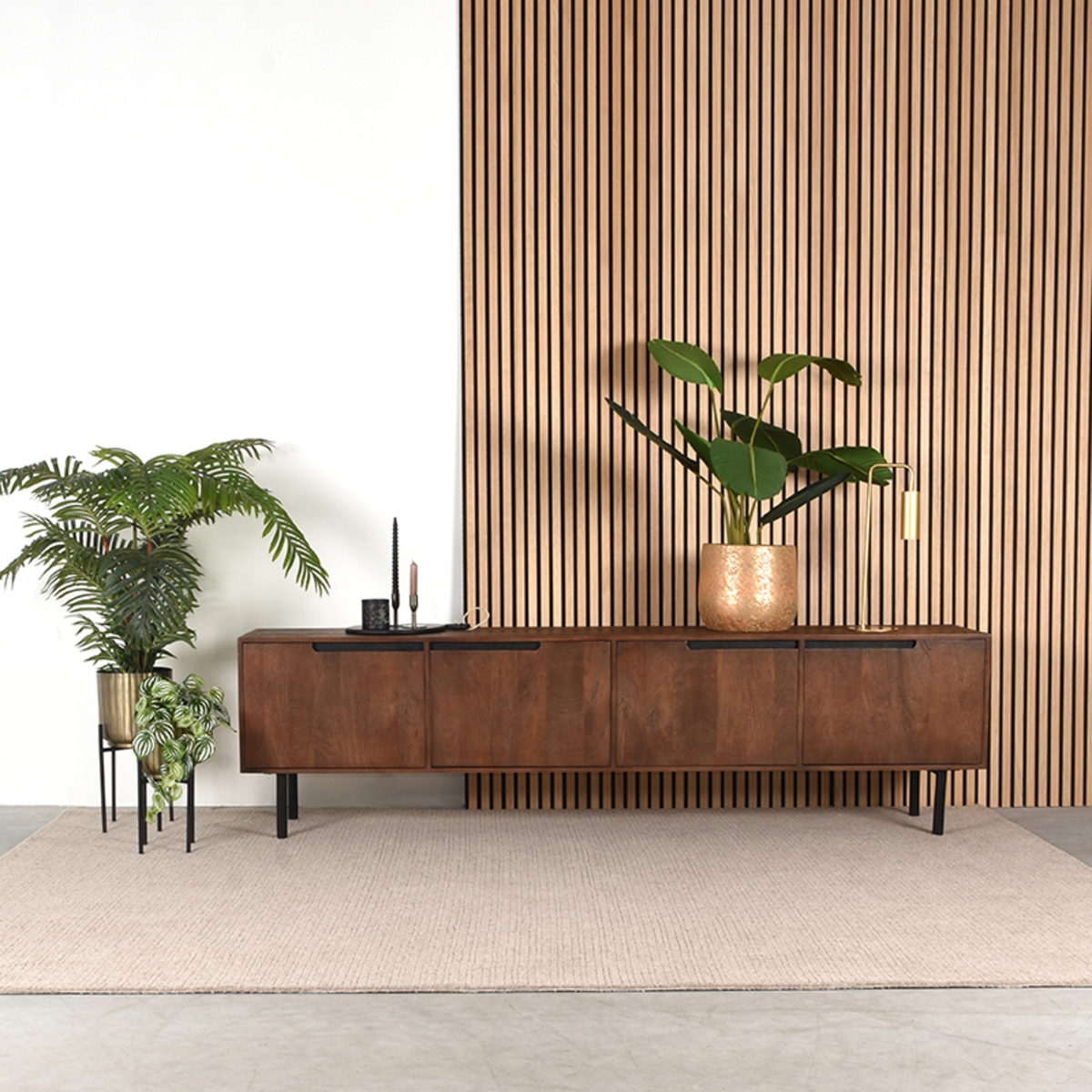 Tv-meubel I_Rio - Espresso - Bruin - Mangohout - Modern - LABEL51