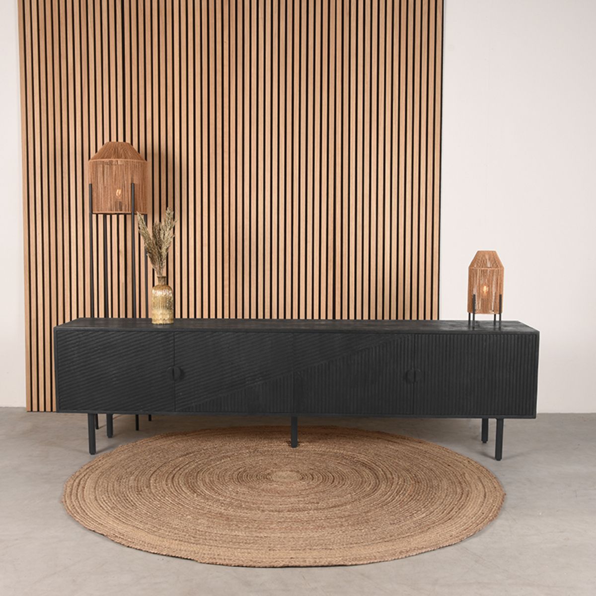 Tv-meubel I_Cotia - Zwart - - Modern - LABEL51