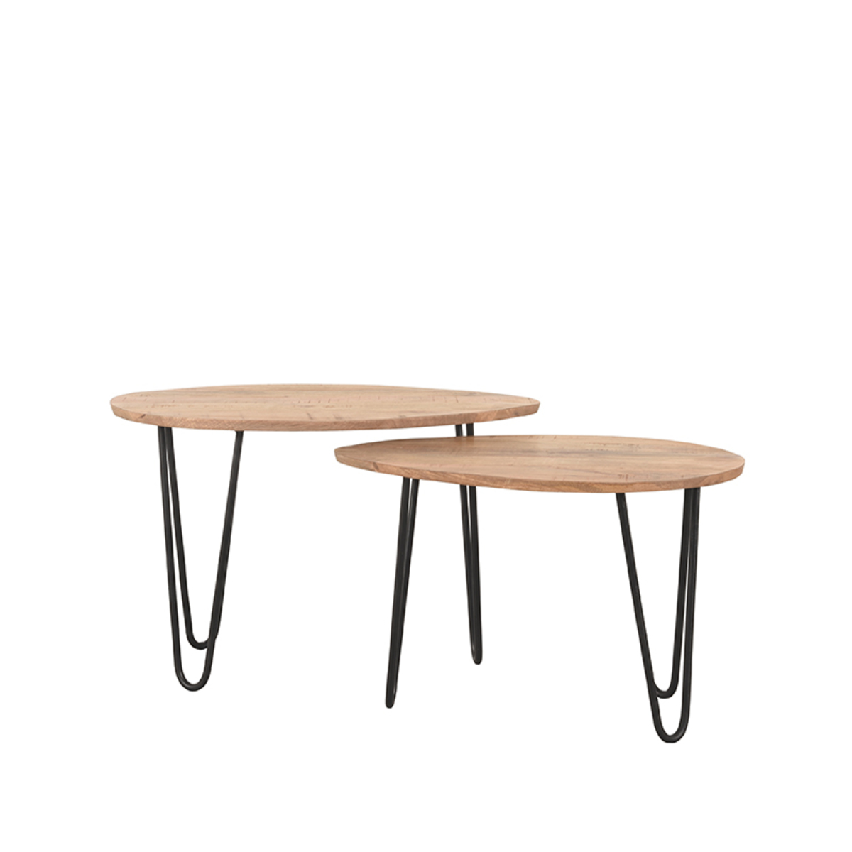 Salontafel I_Frisk - Ovaal - Rough - BRUIN - - Industrieel - LABEL51