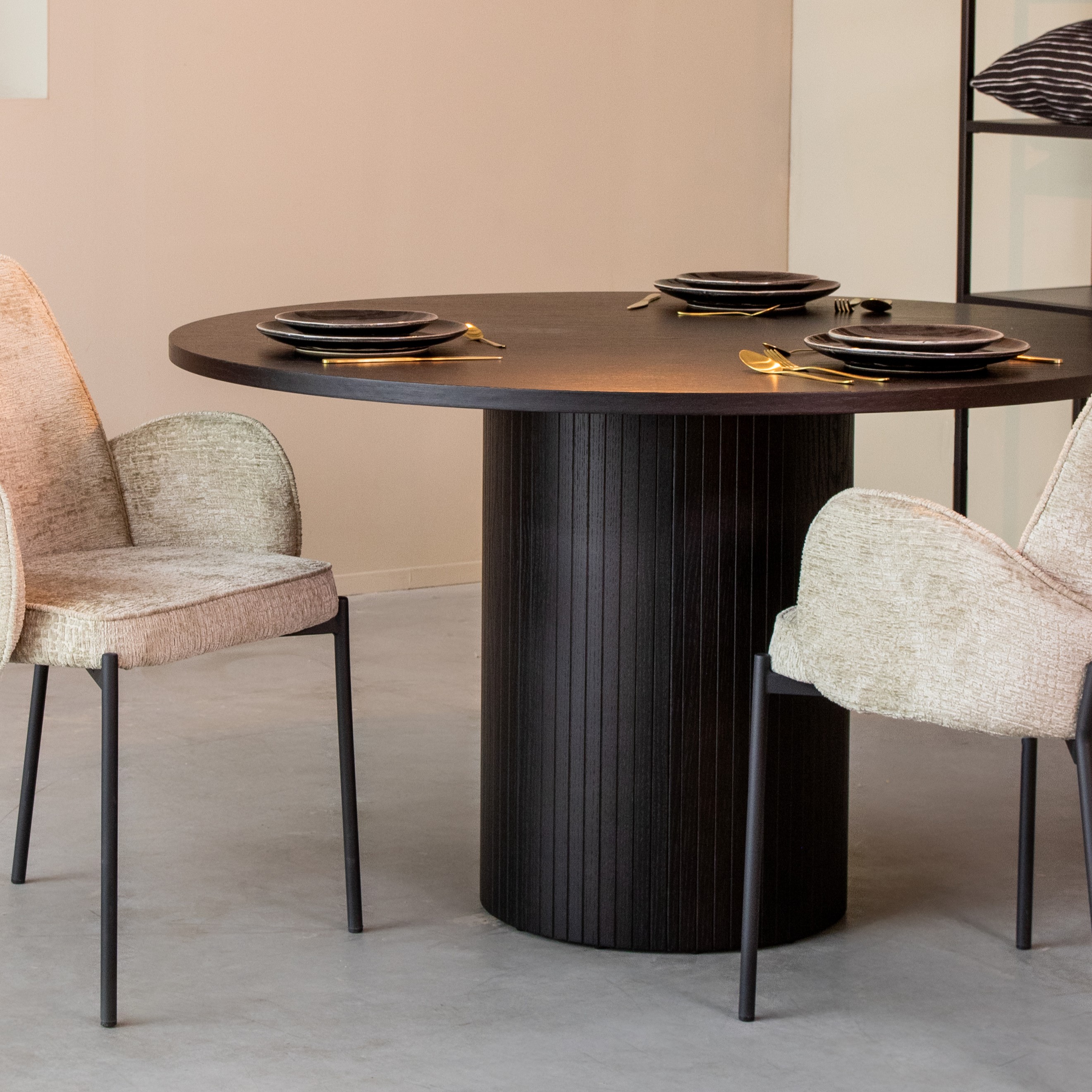 Eetkamertafel I_Oliva - Zwart - - Modern - LABEL51