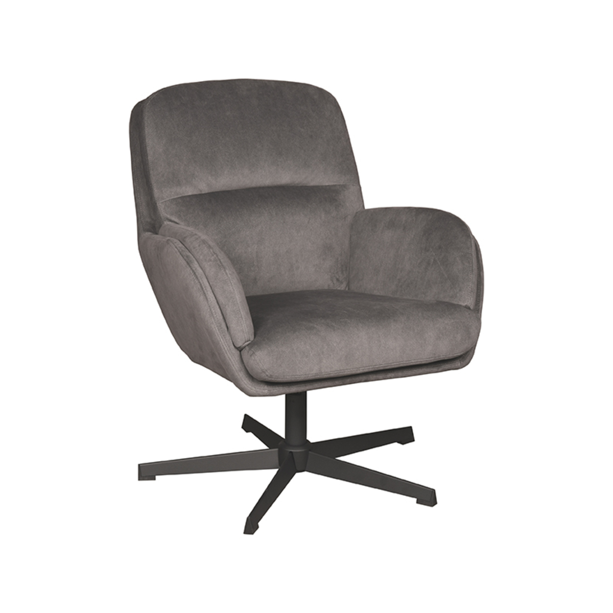 Fauteuil I_Moss - Armleuning - Antraciet - Grijs - Cosmo - Modern - LABEL51
