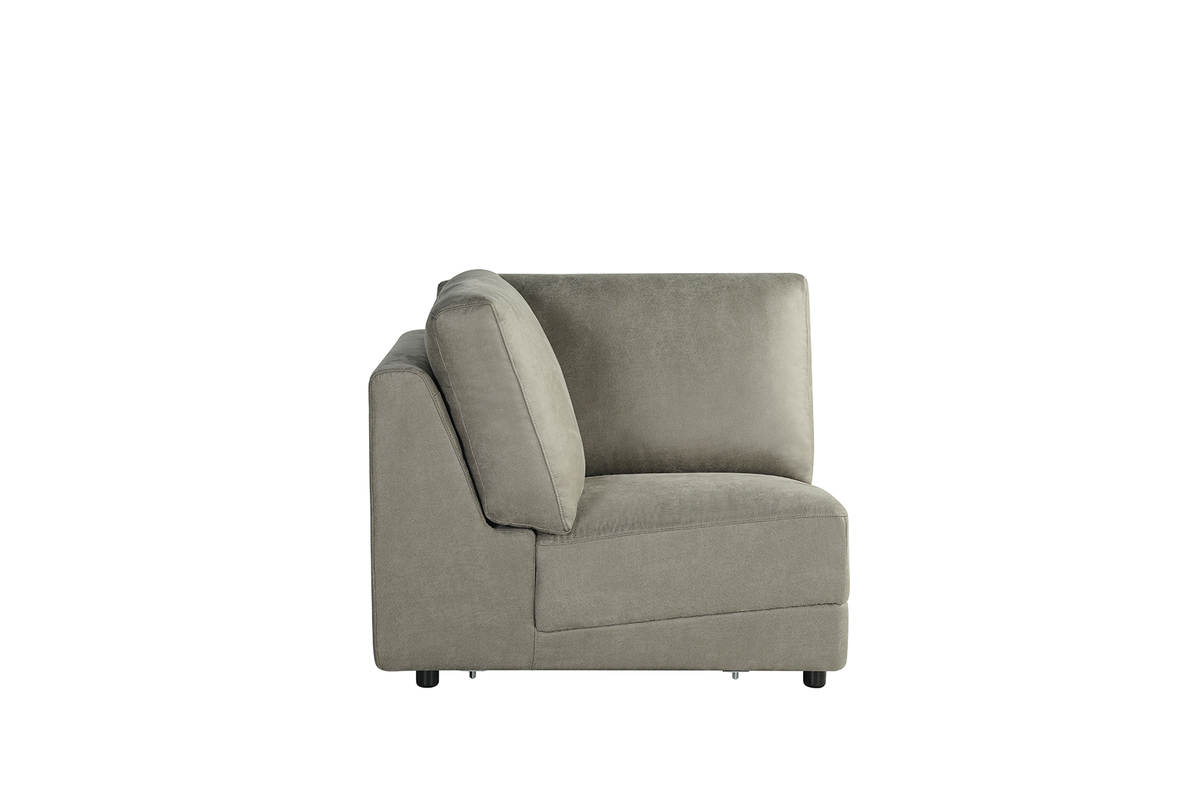 Bank I_Tivoli - Taupe - BRUIN - Micro Suede - Modern - LABEL51