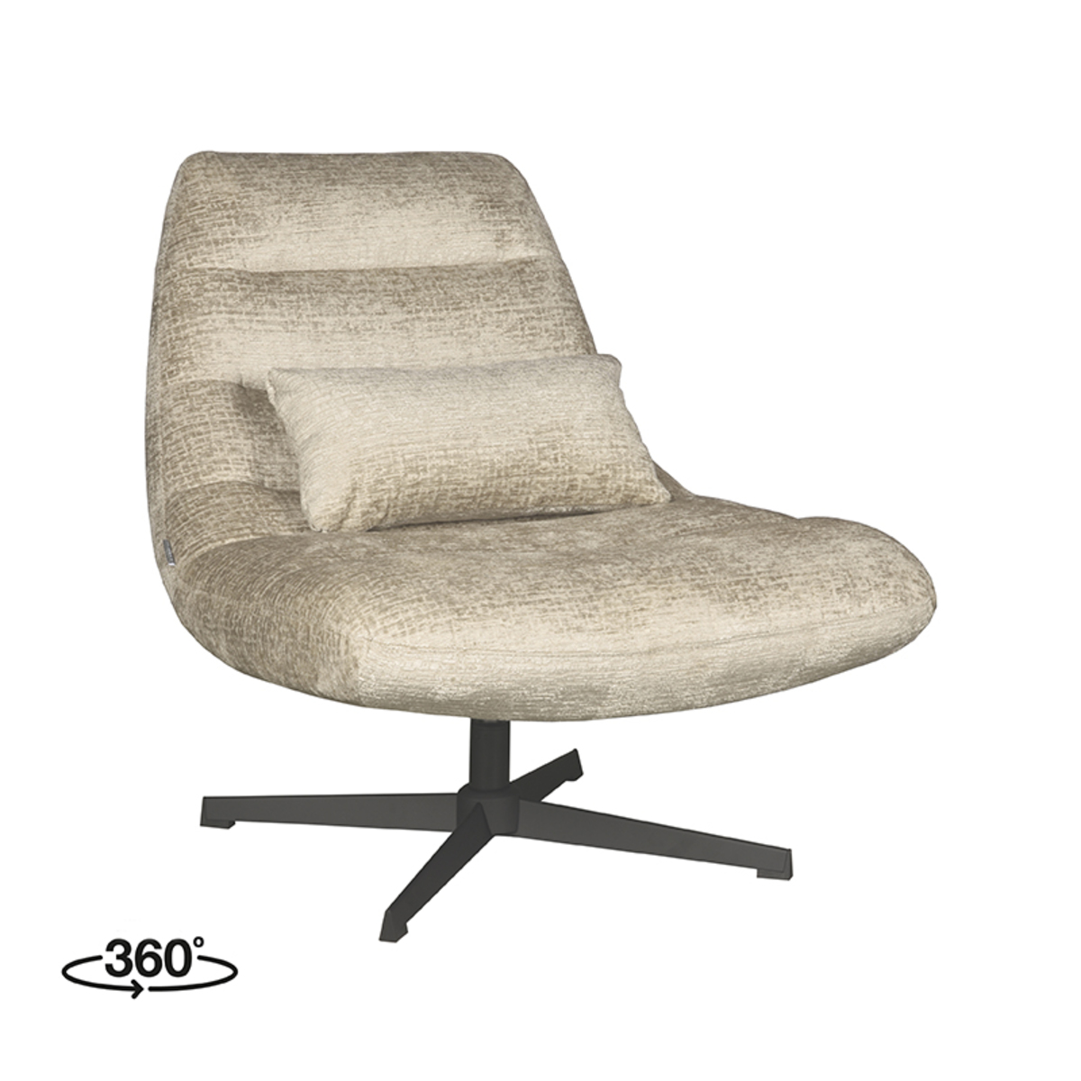 Fauteuil I_Nox - Zonder armleuning - Beige - Naturel Beige - Elegance - Modern - LABEL51