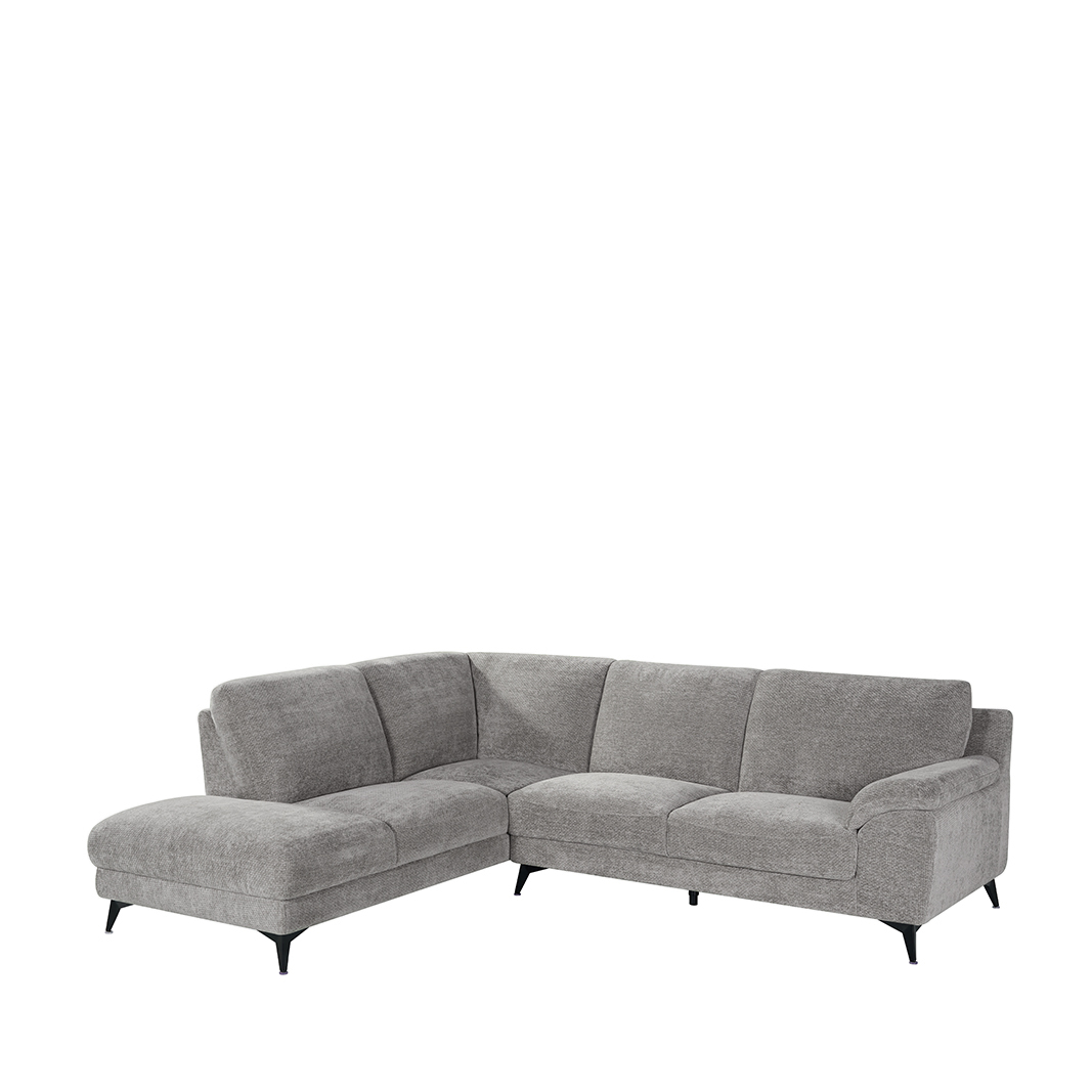 Hoekbank I_Santino - Hoekbank Links - Stone - Grijs - Chenille - Modern - LABEL51