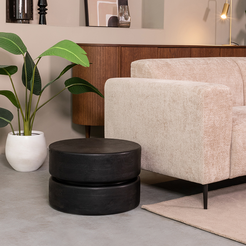 Salontafel I_Milly - Rond - Zwart - - Modern - LABEL51