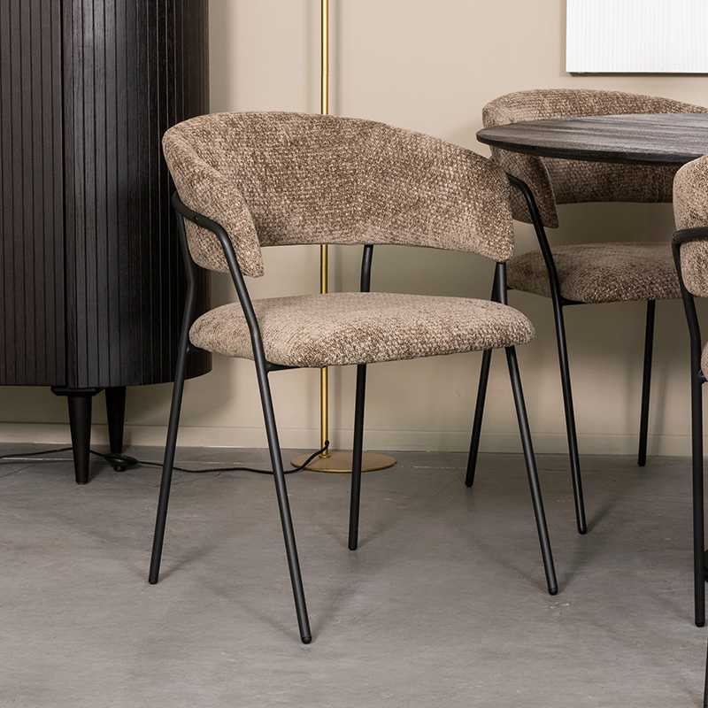 Eetkamerstoel I_Luuk - Zonder armleuning - Hunter - Groen - Elite - Modern - LABEL51