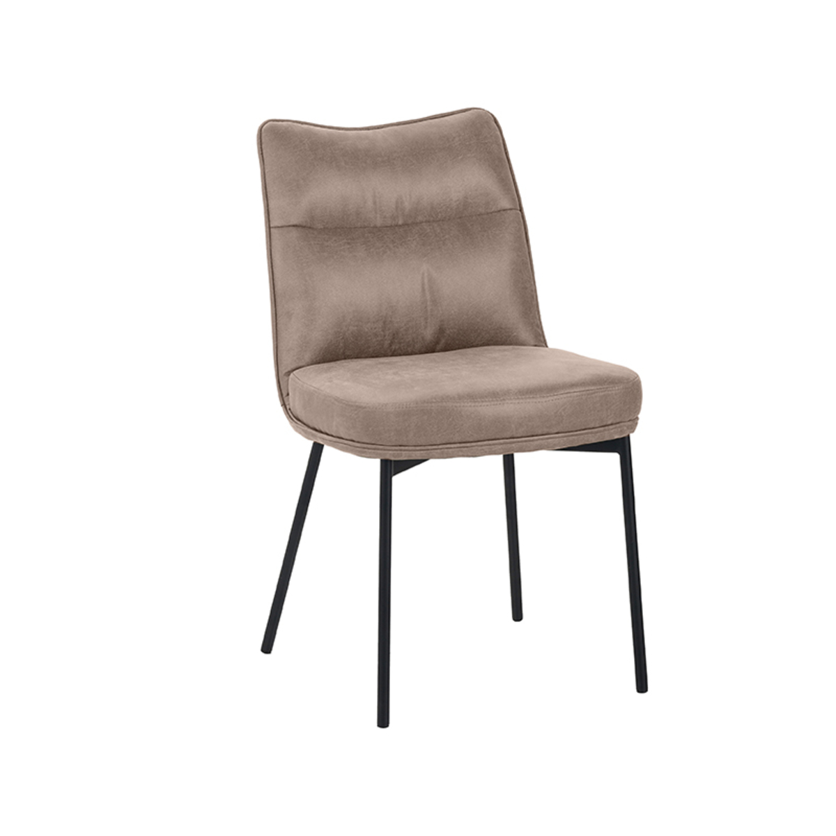 Eetkamerstoel I_Lennon - Zonder armleuning - Taupe - BRUIN - - Modern - LABEL51