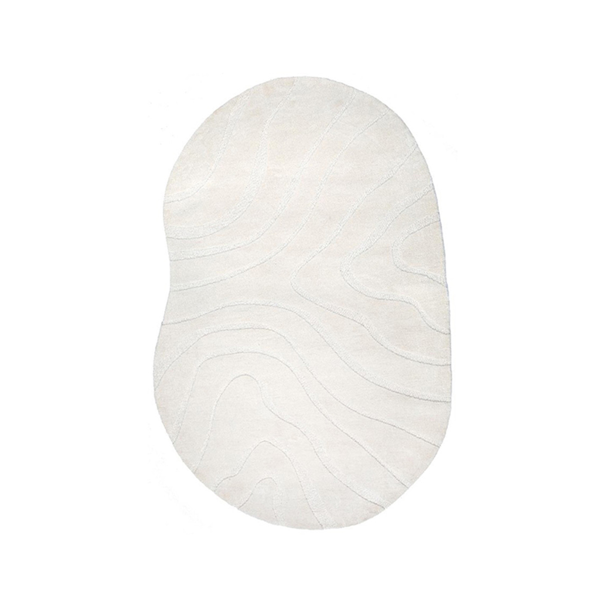 Vloerkleed I_Goa - Ivoor - Wit - Polyester - Scandinavisch - LABEL51