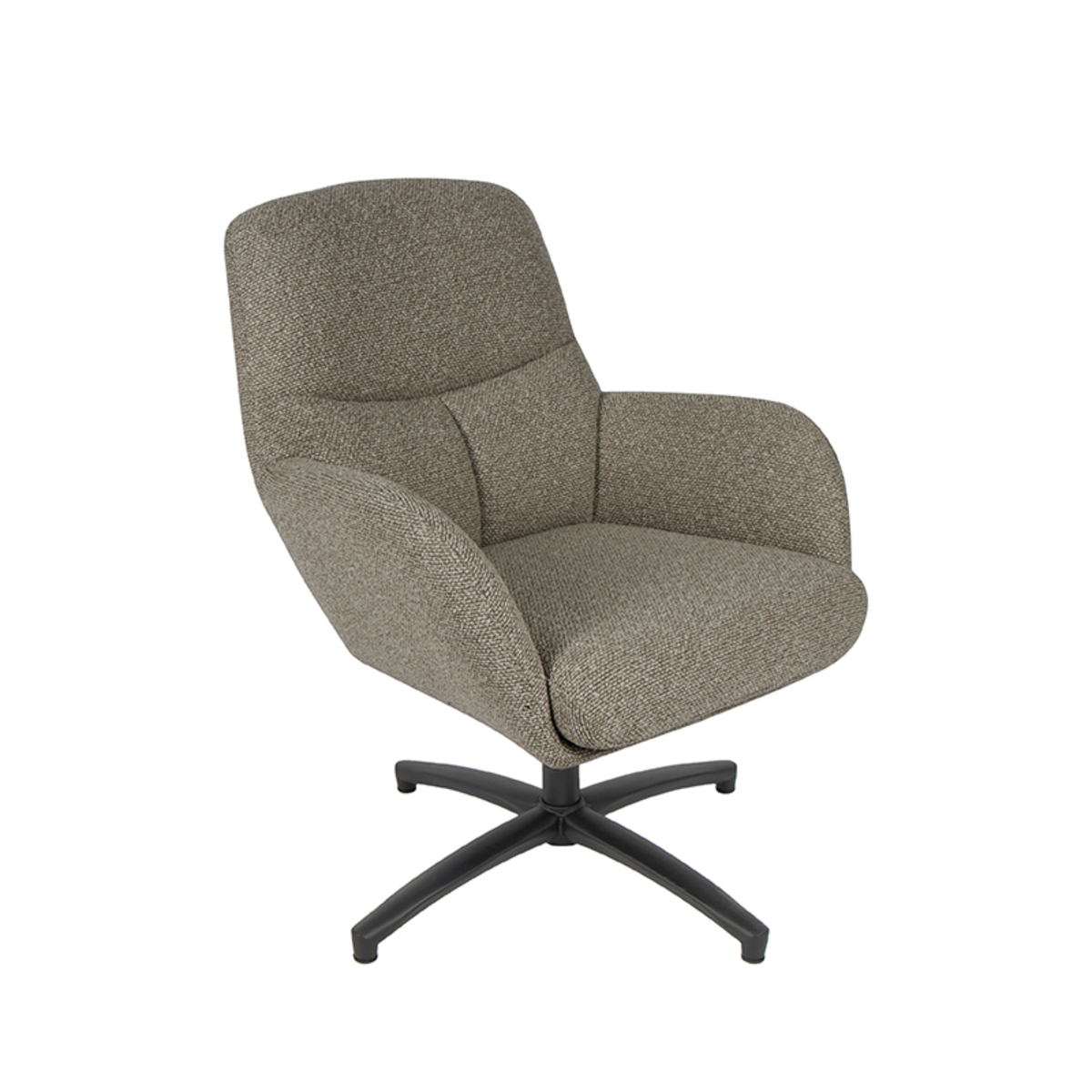 Fauteuil I_Chill Zone - Draaibaar - Armleuning - Mushroom - BRUIN - - Landelijk - LABEL51