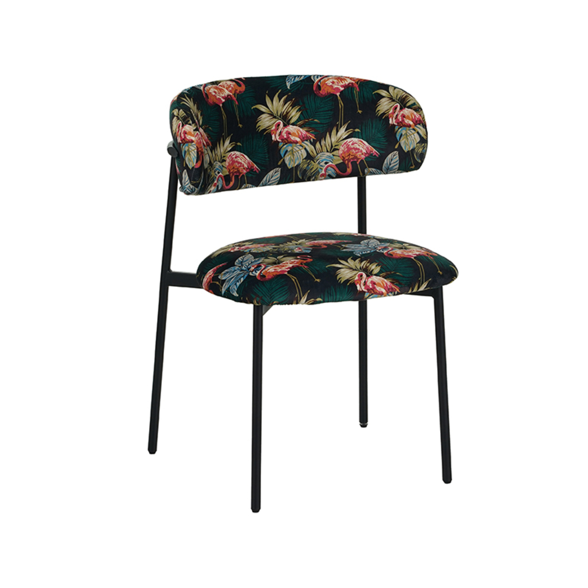 Eetkamerstoel I_Ferry - Zonder armleuning - Multicolor - Fluweel - Design - LABEL51